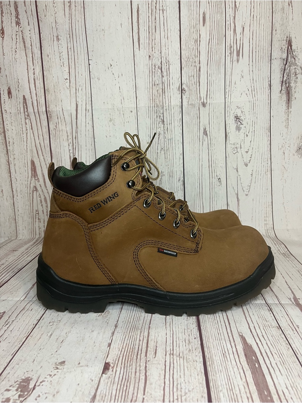 RED WING 2240 King Toe 6" Work Boots Men 11.5 D Waterproof Safety Toe Brown
